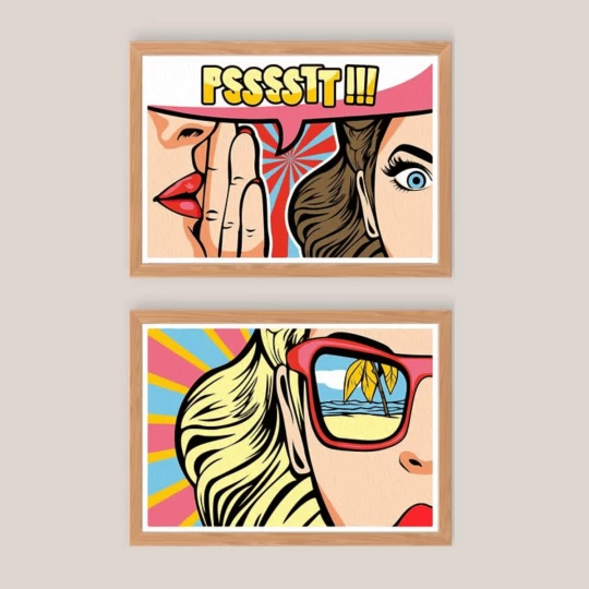 Coffret peinture au numéro Psssstt ! par Salut Irène