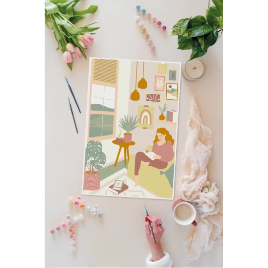 Coffret Peinture au numéro À travers les mots