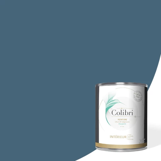 Peinture intérieure biosourcée bleu Denim