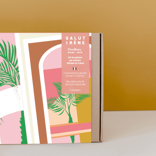 Coffret peinture au numéro Fenêtres avec vues