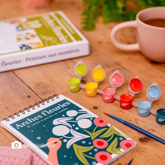 Coffret peinture au numéro Maison Joliette avec les peintures biosourcées Colibri