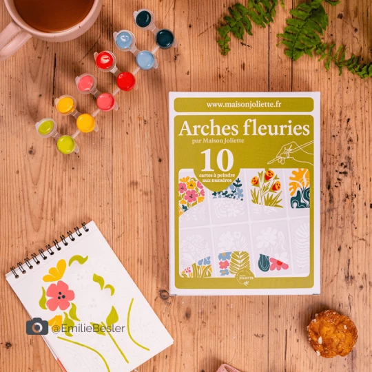 Coffret peinture au numéro Maison Joliette avec les peintures biosourcées Colibri