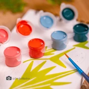 Coffret peinture au numéro Maison Joliette avec les peintures biosourcées Colibri