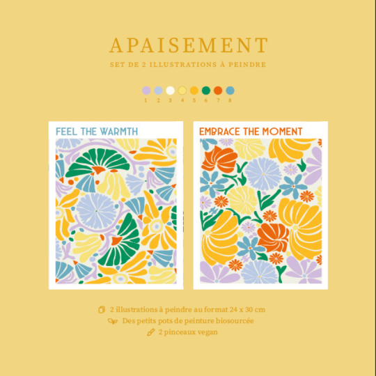 Apaisement, Coffret peinture au numéro Salut Irène