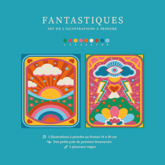 Fantastiques, coffret peinture au numéro par Salut Irène