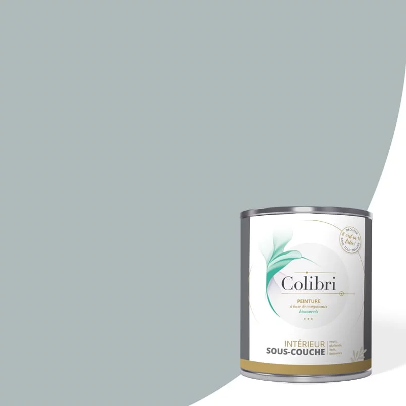 Colibri Peinture - Gris | Sous-couche biosourcée murs, plafonds, bois