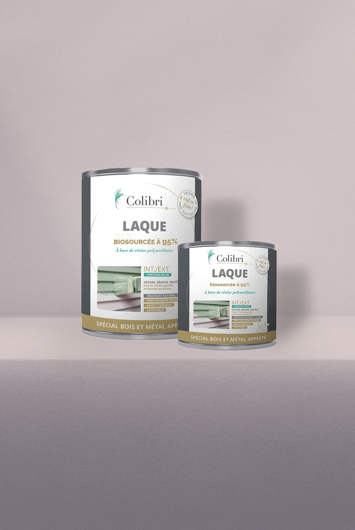 Soierie - Laque biosourcée bois et métal