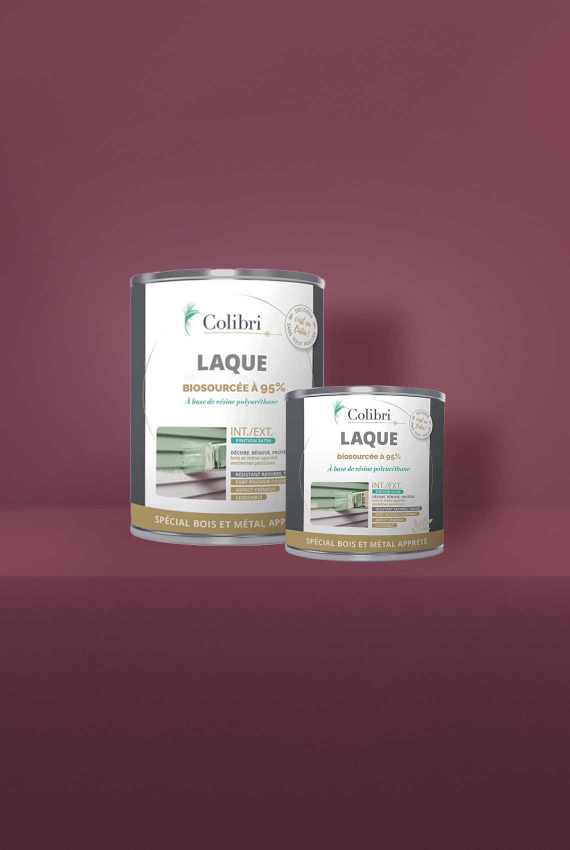 Baroque - Laque biosourcée bois et métal