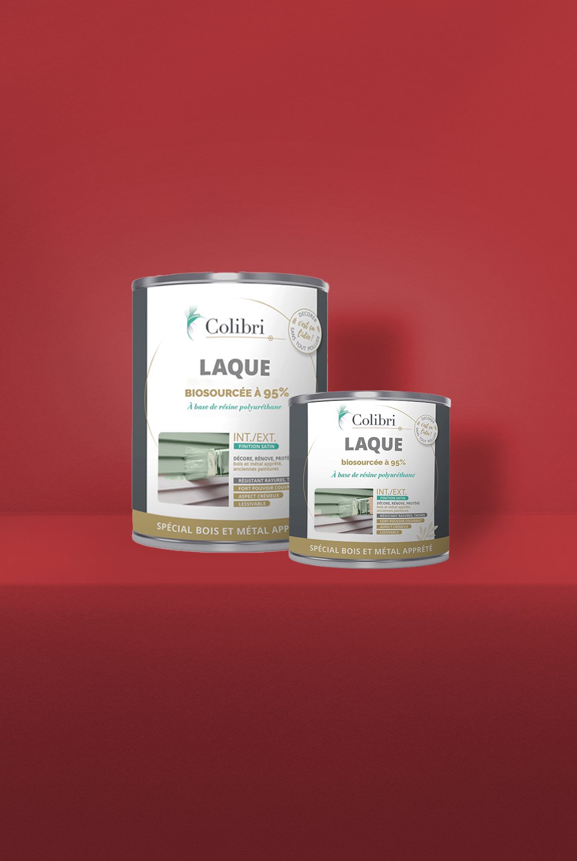 Cadmium - Laque biosourcée bois et métal