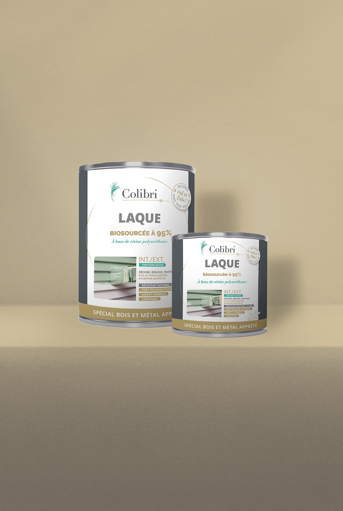 Anis - Laque biosourcée bois et métal