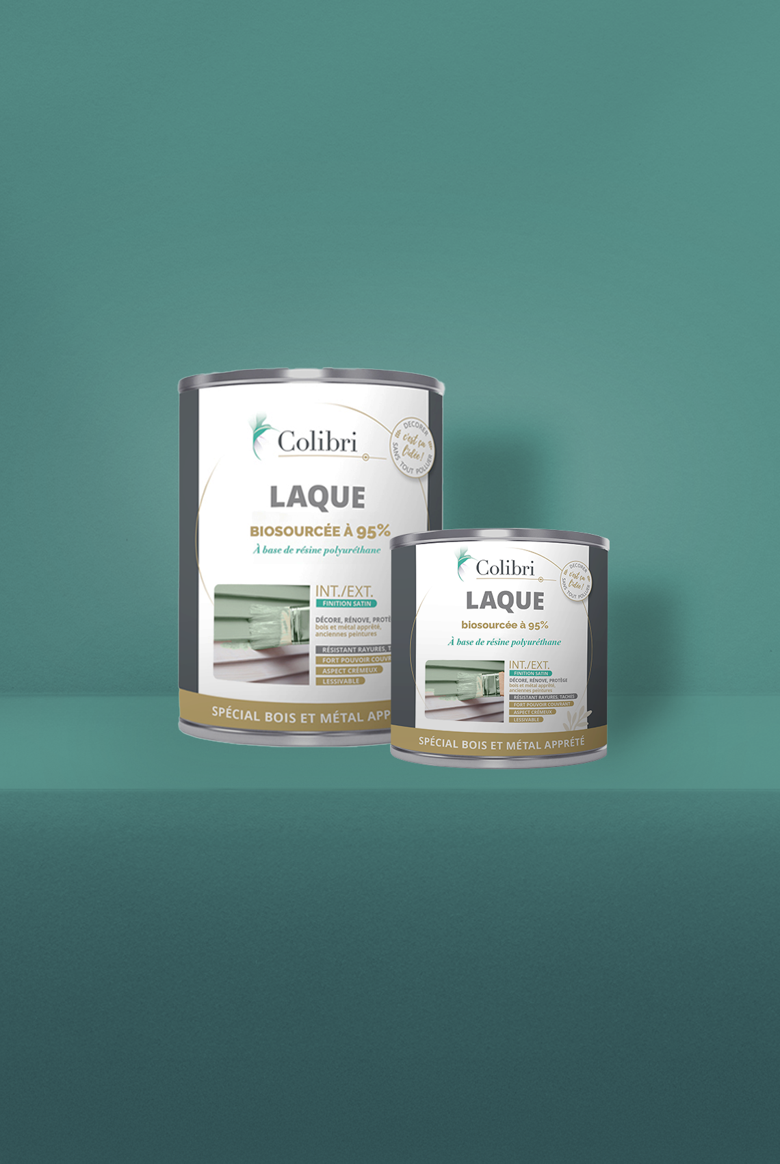 Martin pêcheur - Laque biosourcée bois et métal