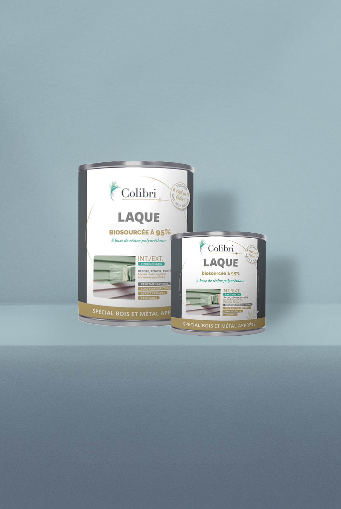 Agapanthe - Laque biosourcée bois et métal