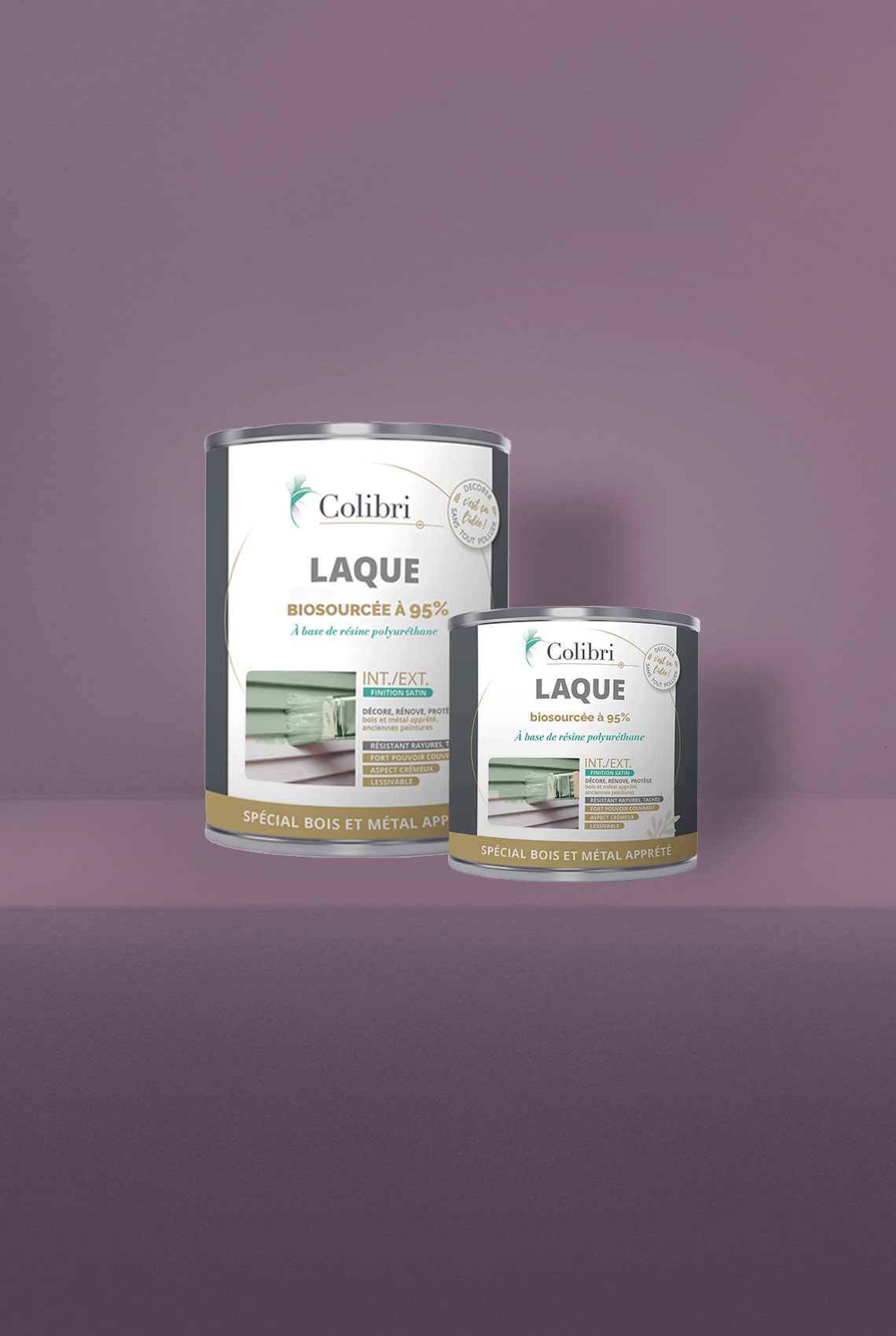 Renoncule - Laque biosourcée bois et métal