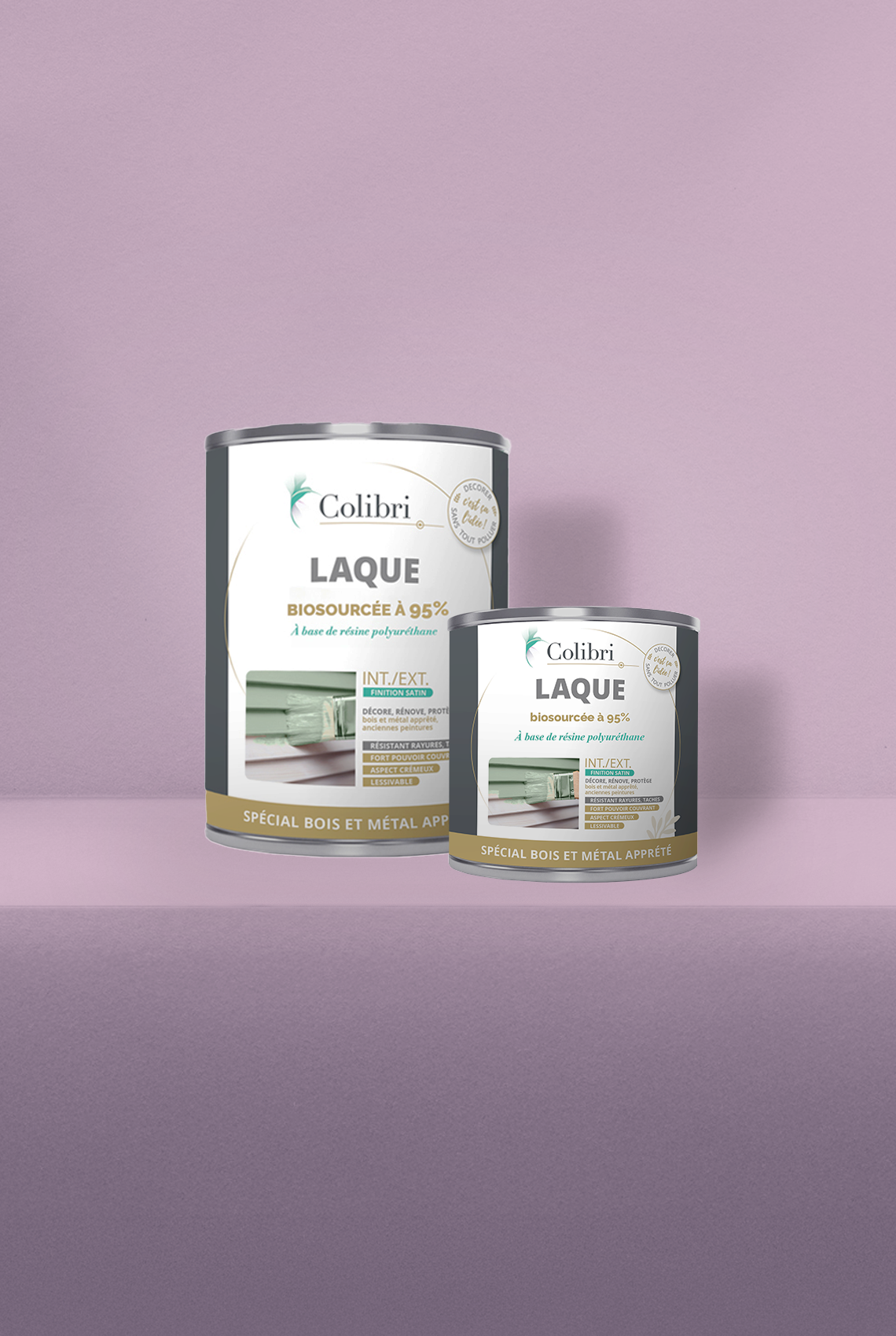 Aubade - Laque biosourcée bois et métal