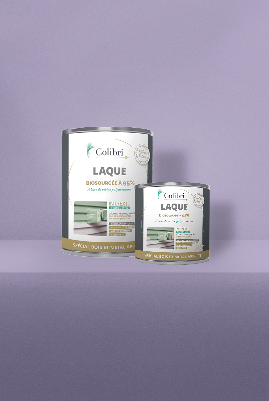 Floral - Laque biosourcée bois et métal