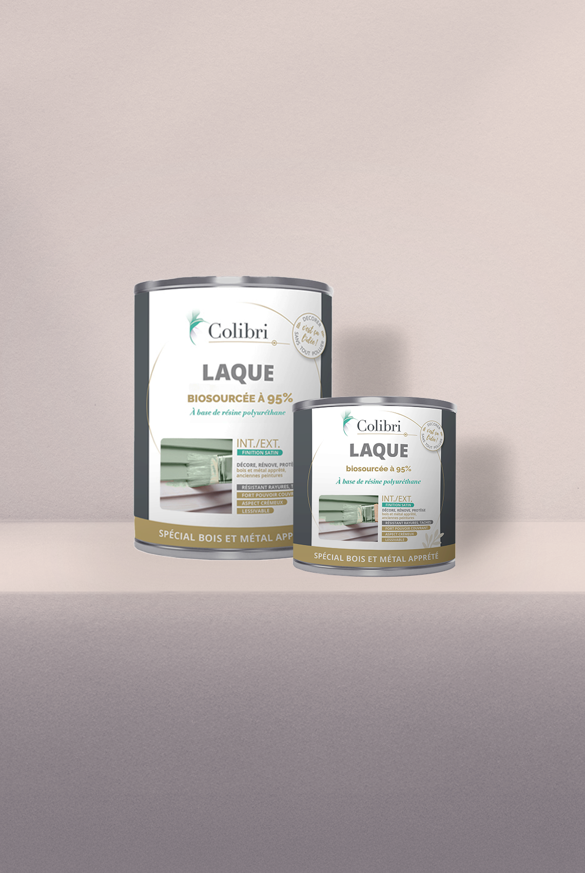 Azala - Laque biosourcée bois et métal