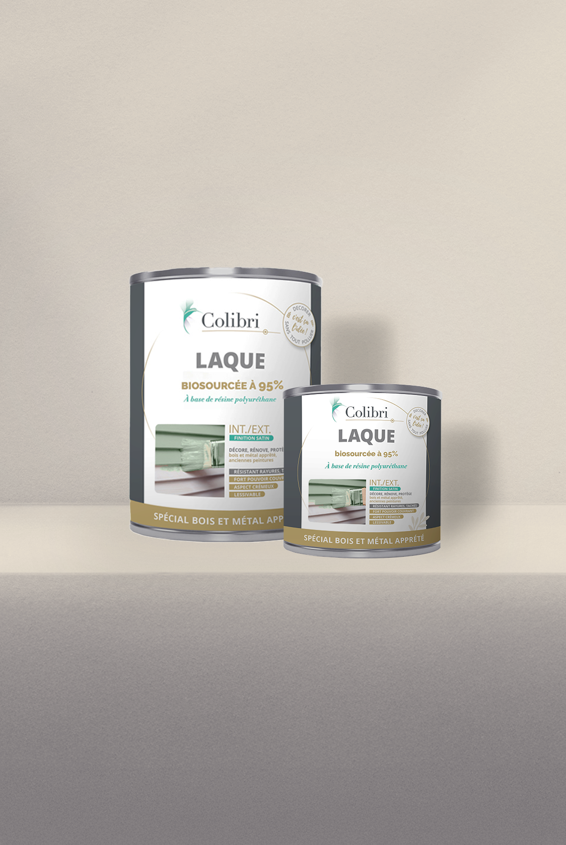 Brin - Laque biosourcée bois et métal