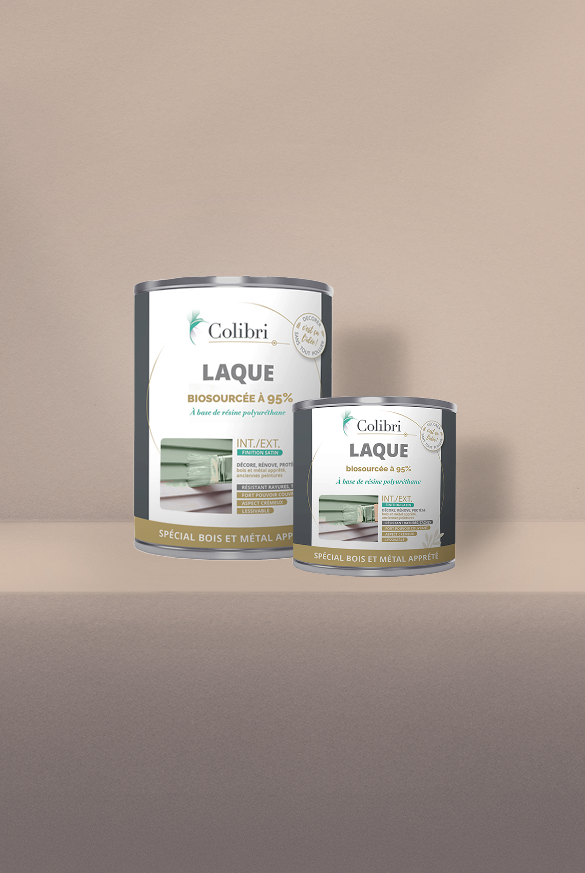 Rotin - Laque biosourcée bois et métal