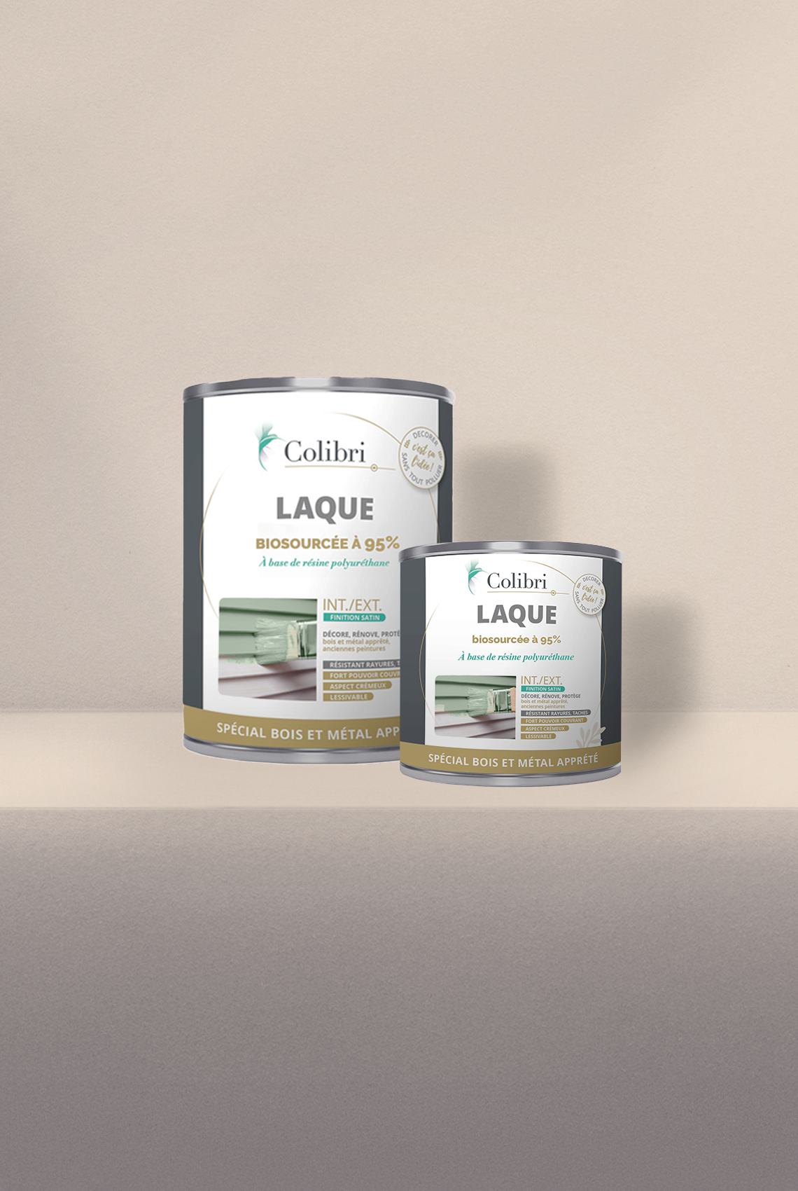 Latte - Laque biosourcée bois et métal