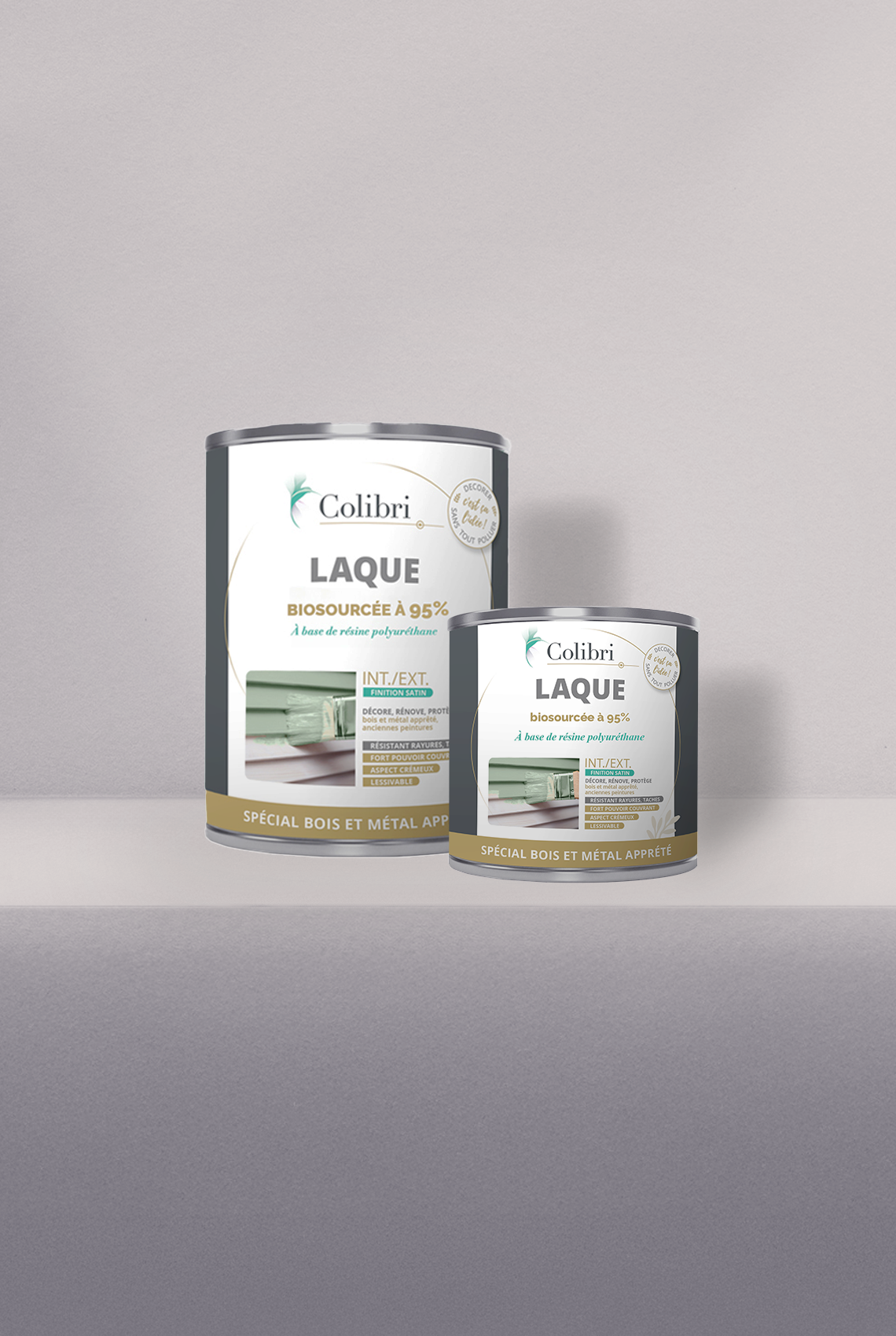 Ecrin - Laque biosourcée bois et métal