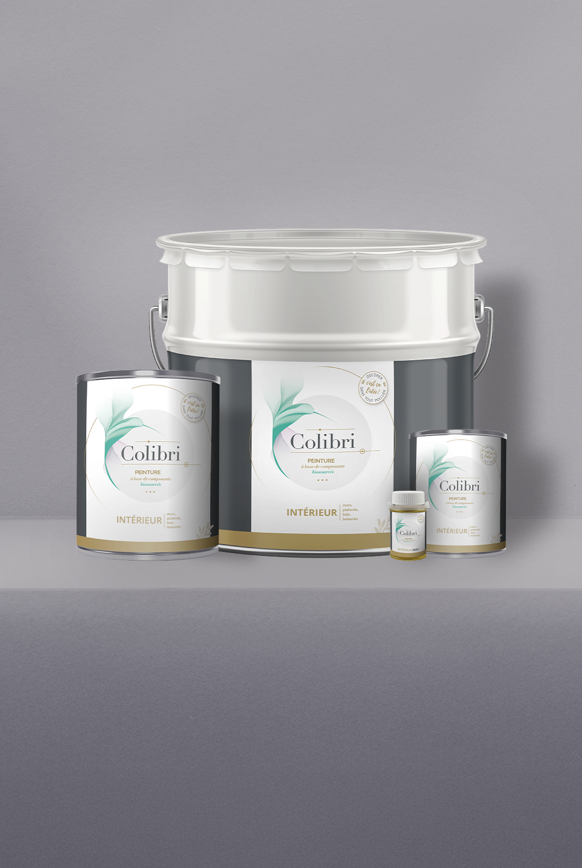 Cendre - Peinture biosourcée murs et plafonds