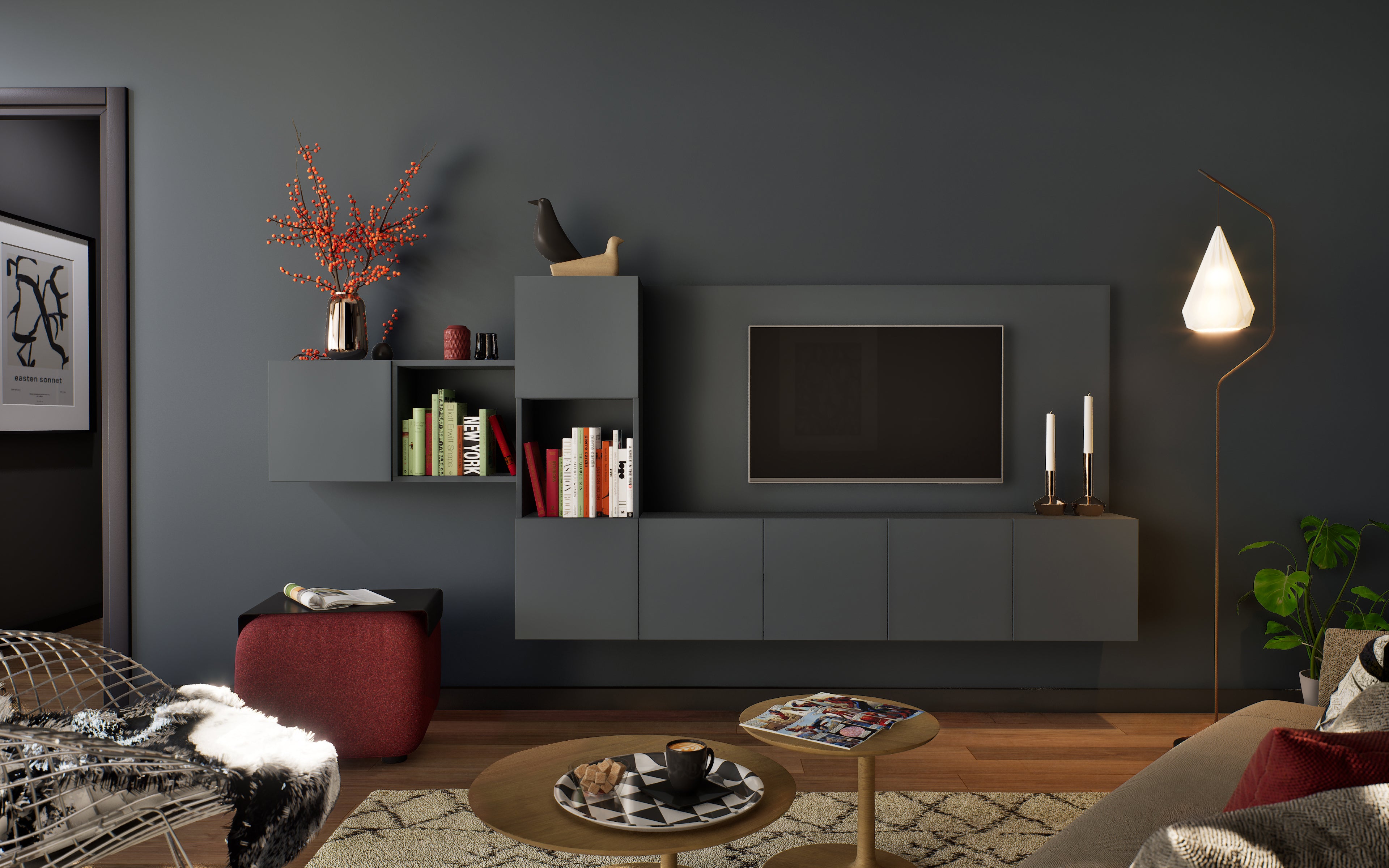 Schmidt Navy - Peinture biosourcée murs et plafonds