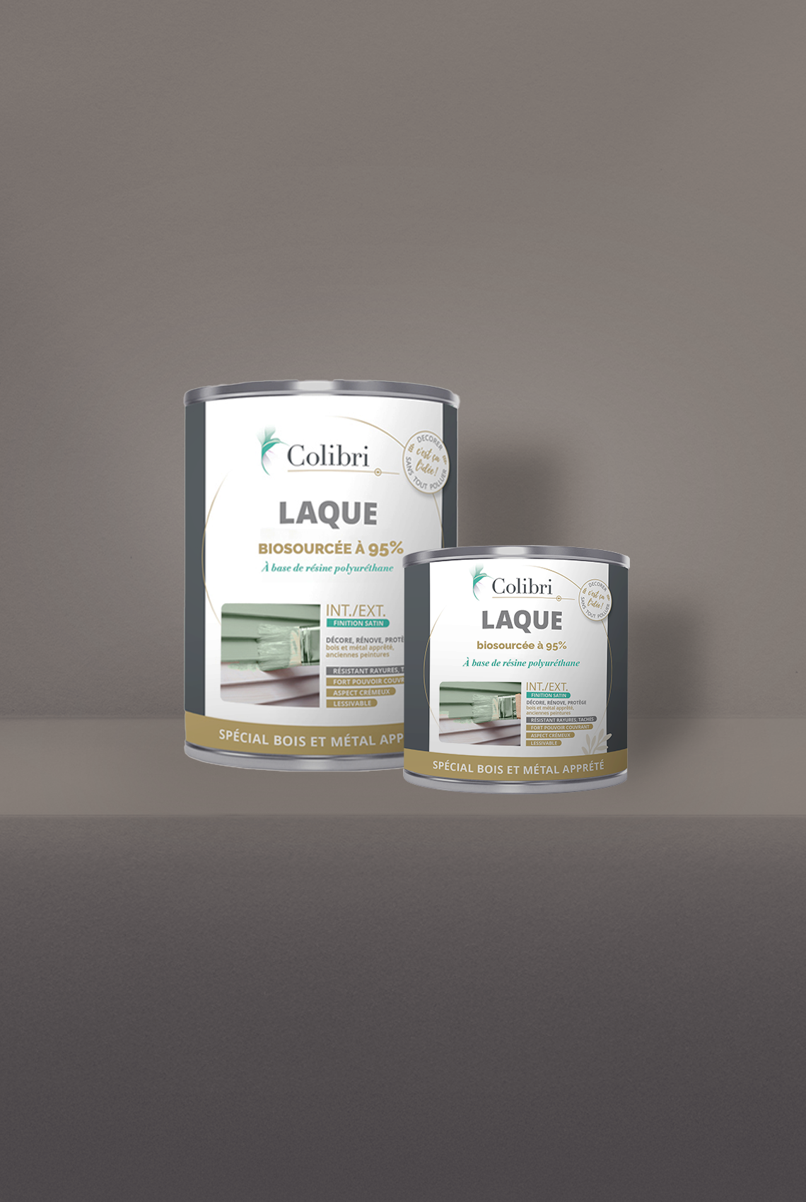 Eperon - Laque biosourcée bois et métal