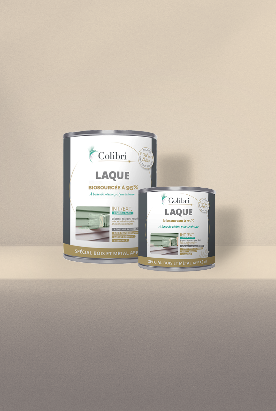 Barbotine - Laque biosourcée bois et métal
