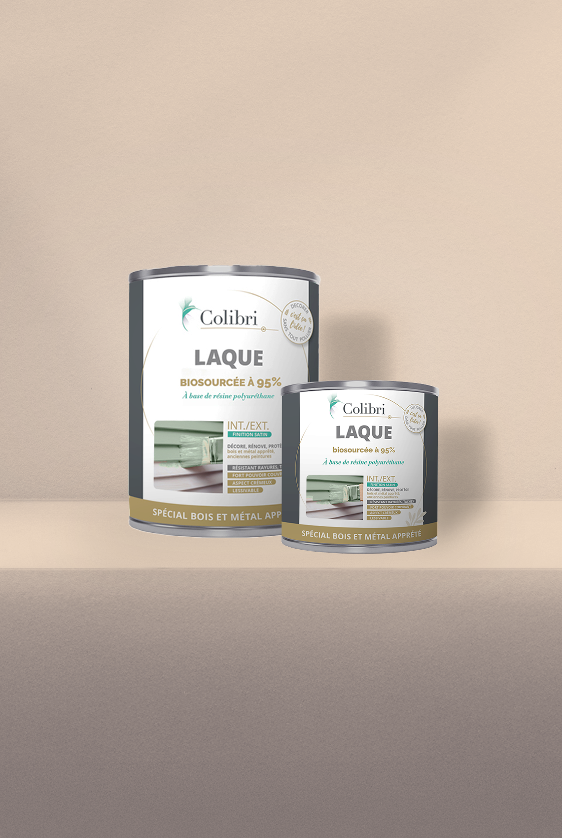 Gloine - Laque biosourcée bois et métal