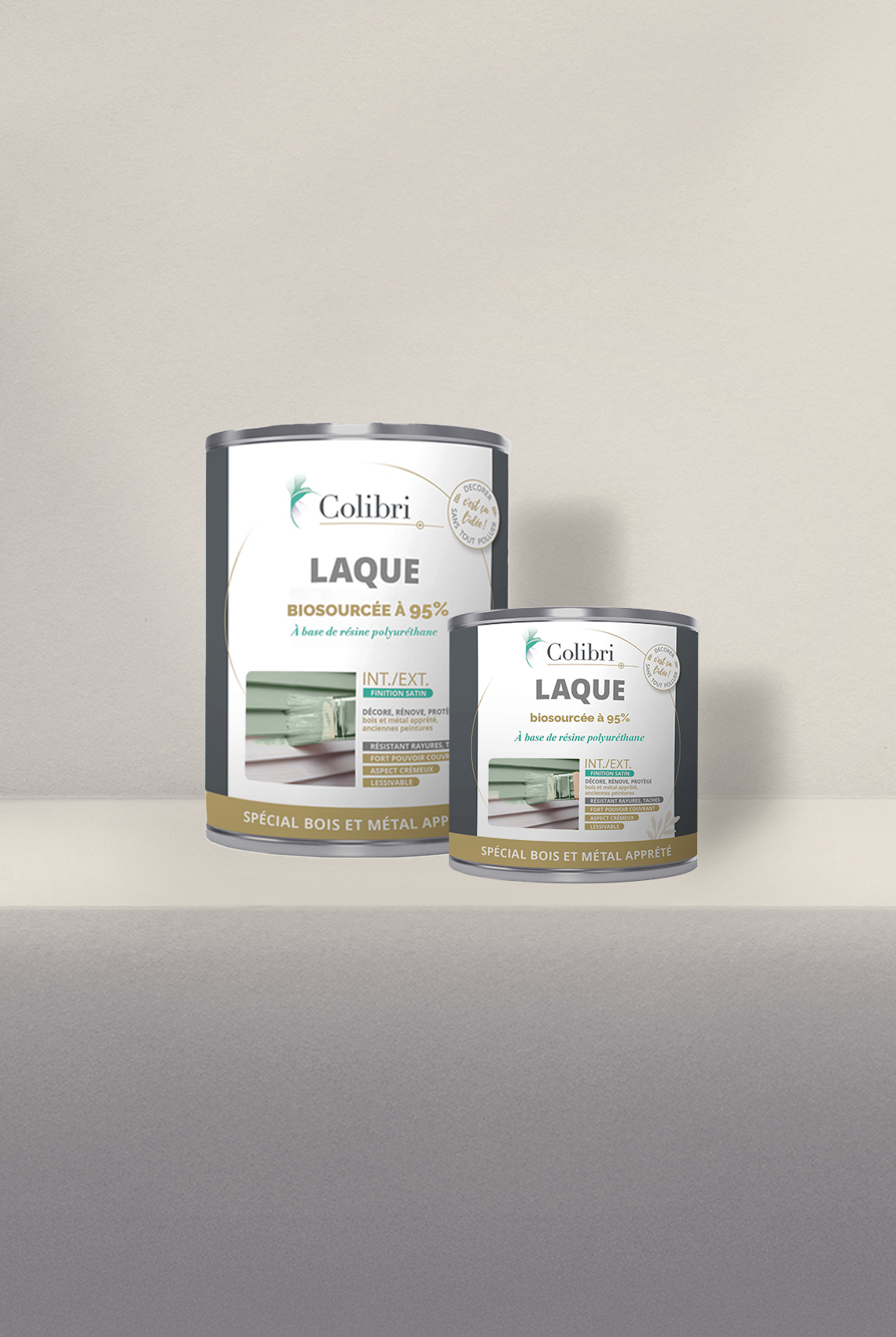 Opaline - Laque biosourcée bois et métal