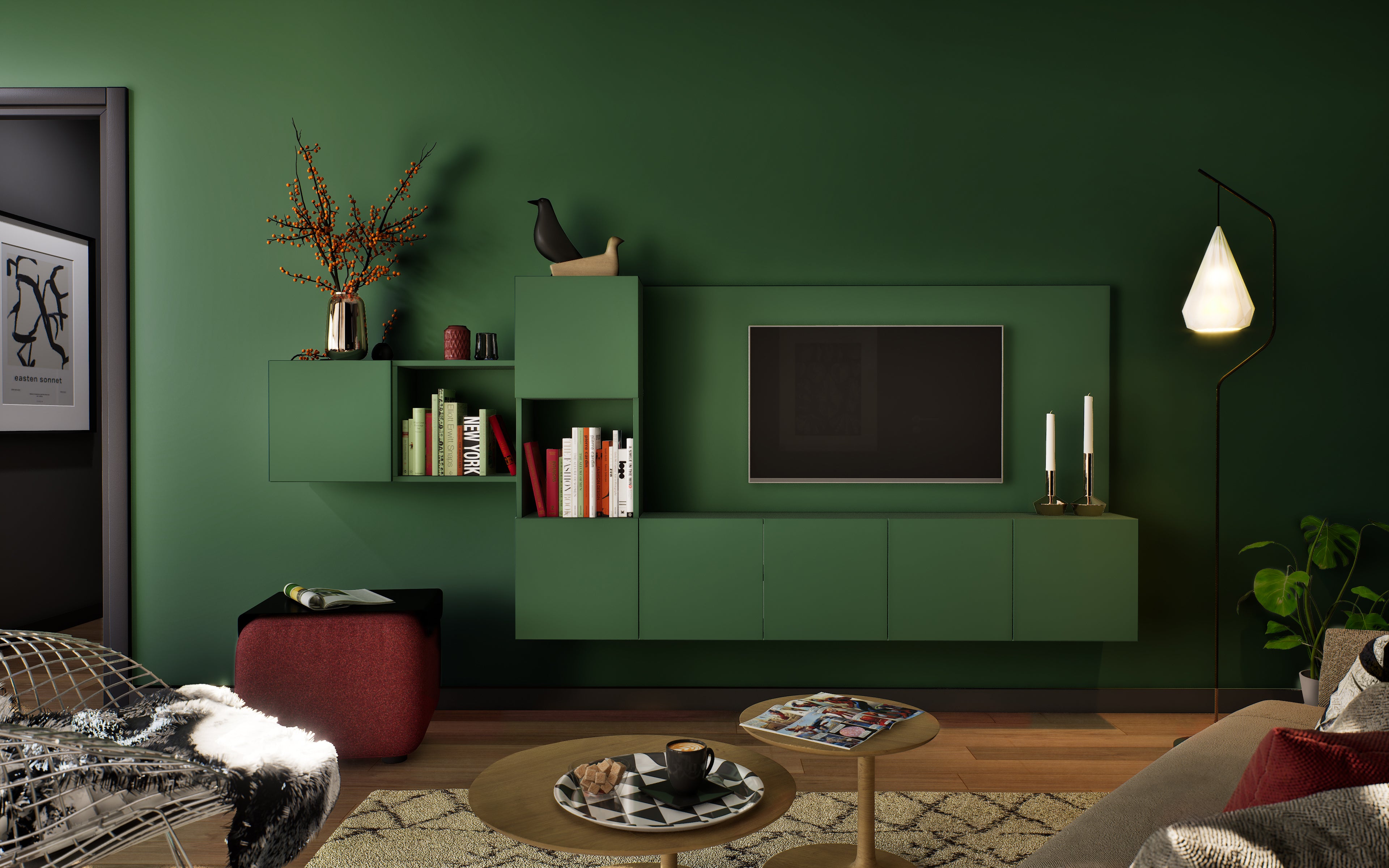 Schmidt Forest Green - Peinture biosourcée murs et plafonds