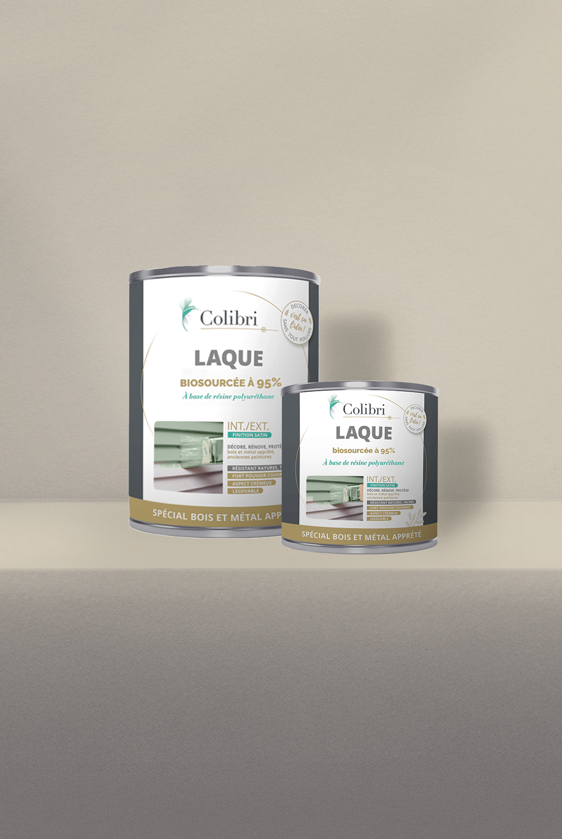 Balane - Laque biosourcée bois et métal