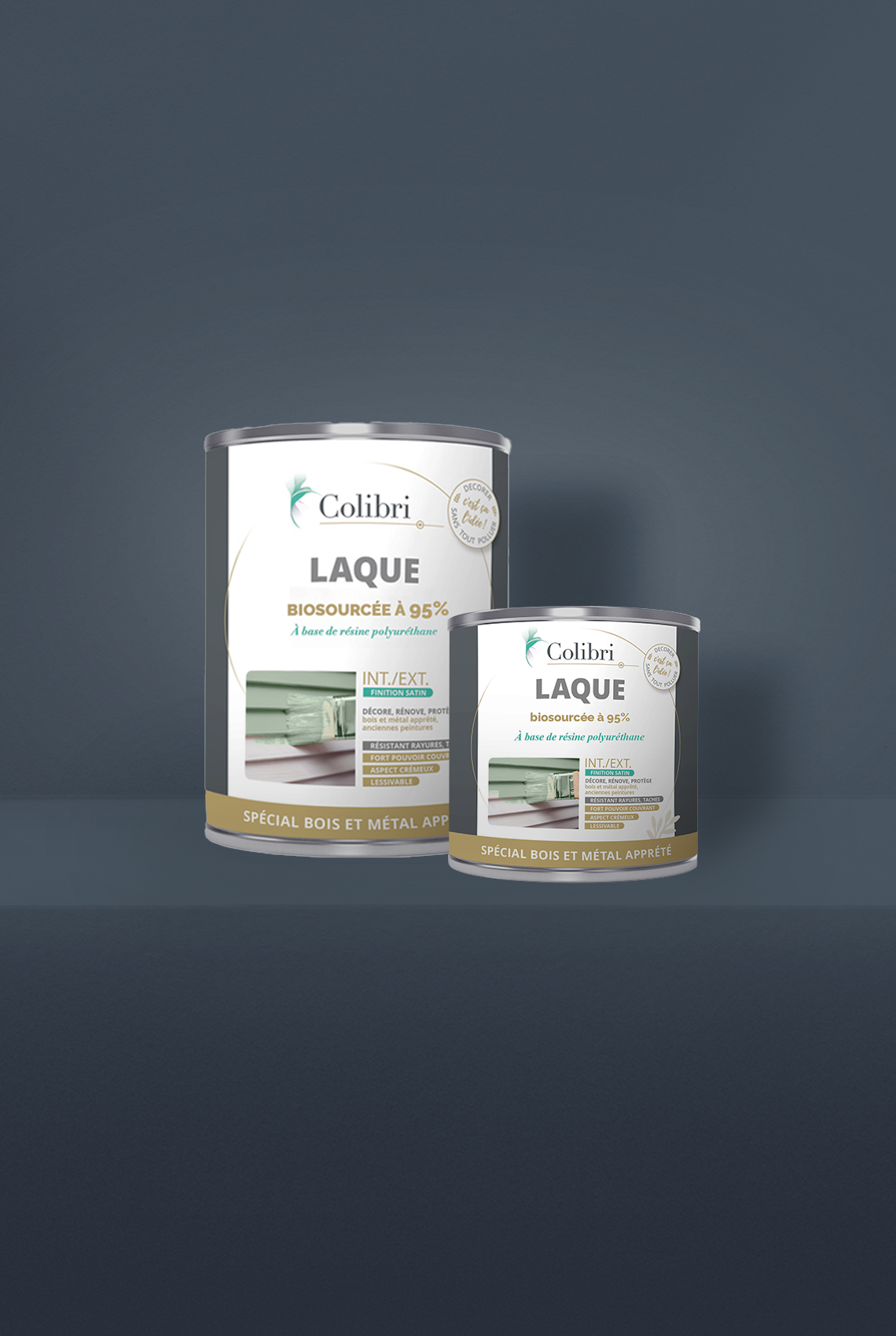 Atlantide - Laque biosourcée bois et métal