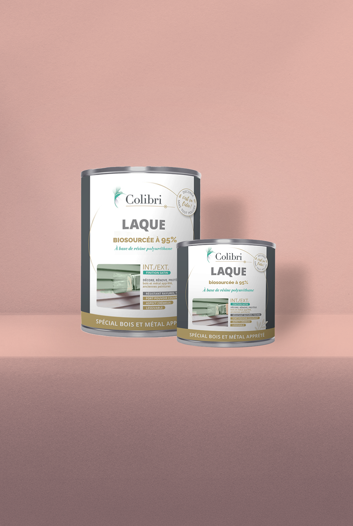 Chair - Laque biosourcée bois et métal