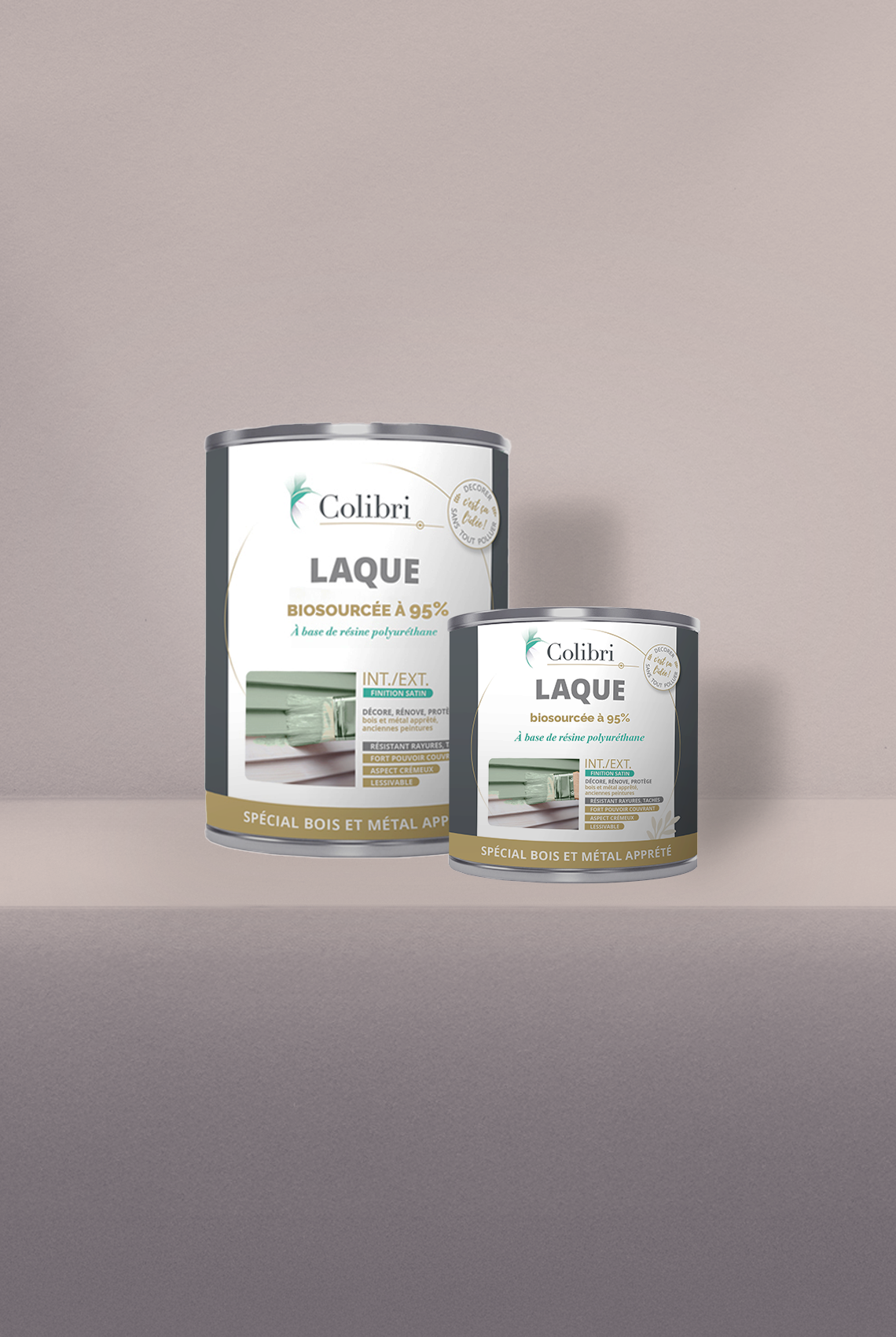Lin - Laque biosourcée bois et métal