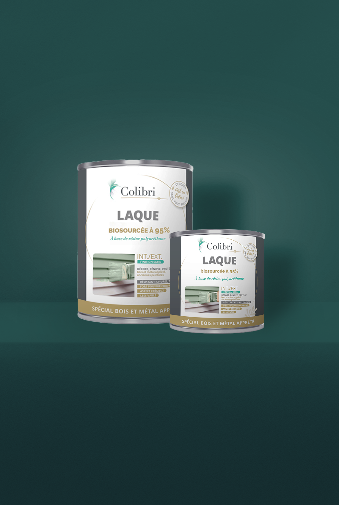 Cèdre - Laque biosourcée bois et métal