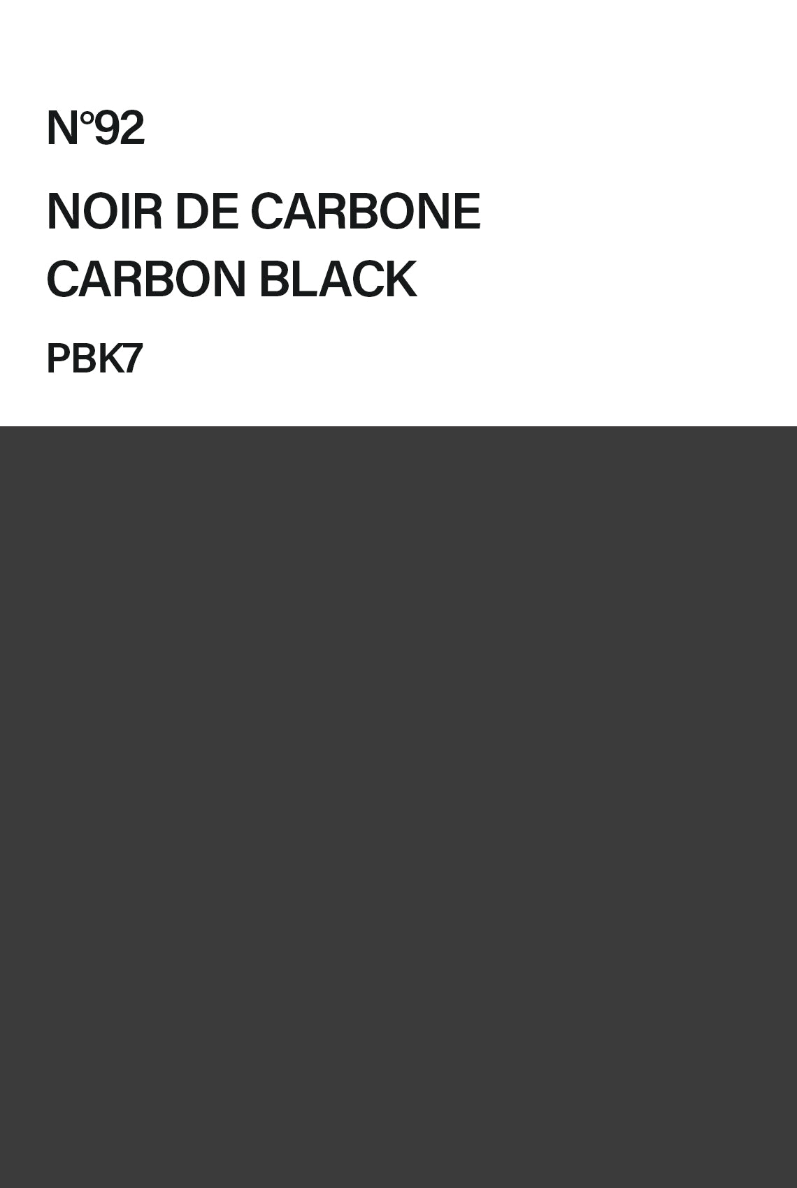 Noir de carbone - Peinture extra-fine Primevère Lesson Studio