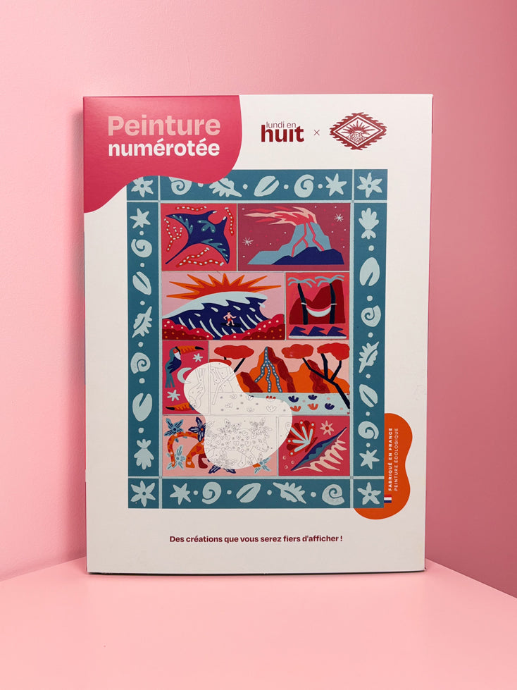 Lundi en Huit x Pitisdessins - Coffret peinture au numéro Lundi en Huit