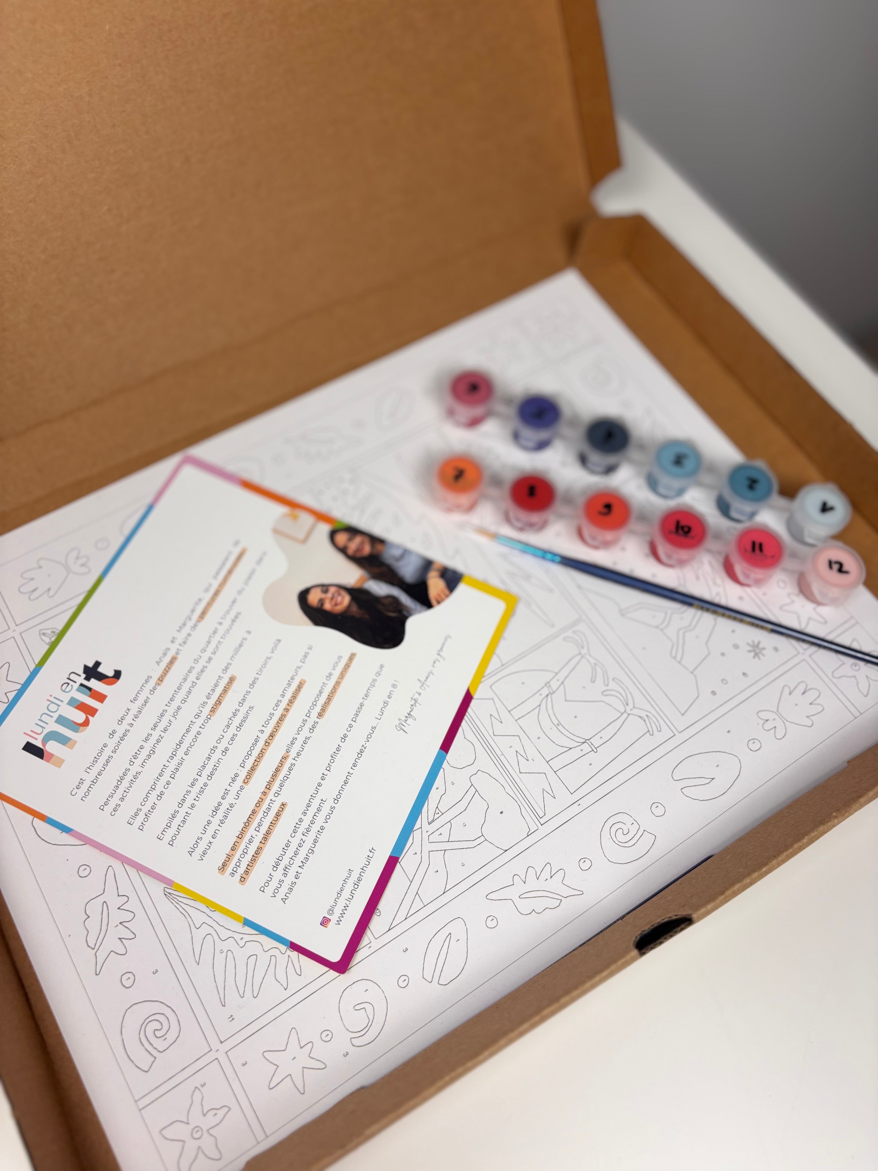 Lundi en Huit x Pitisdessins - Coffret peinture au numéro Lundi en Huit