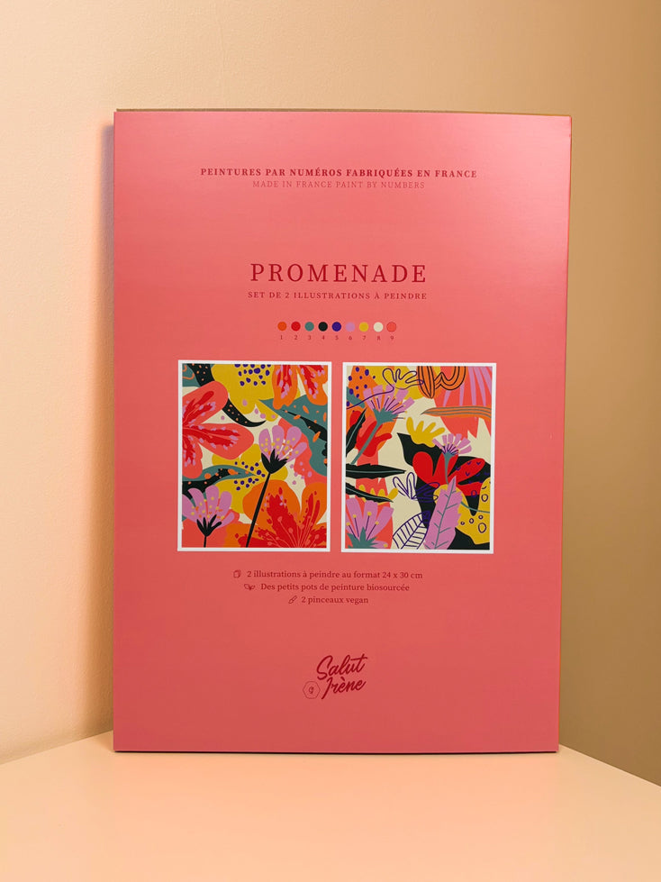 Promenade rouge - Coffret peinture au numéro Salut Irène
