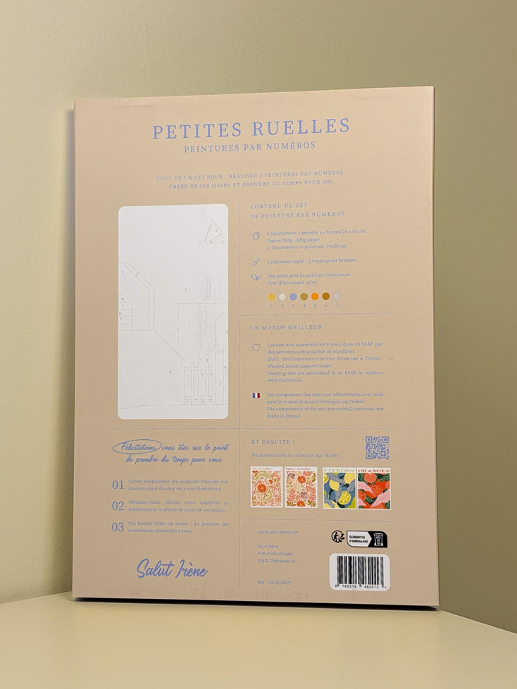 Petites ruelles - Coffret peinture au numéro Salut Irène