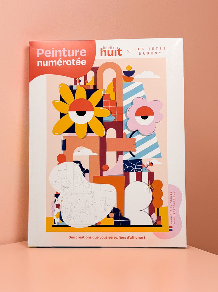 Lundi en Huit x Les Têtes Dures - Coffret peinture au numéro Lundi en Huit