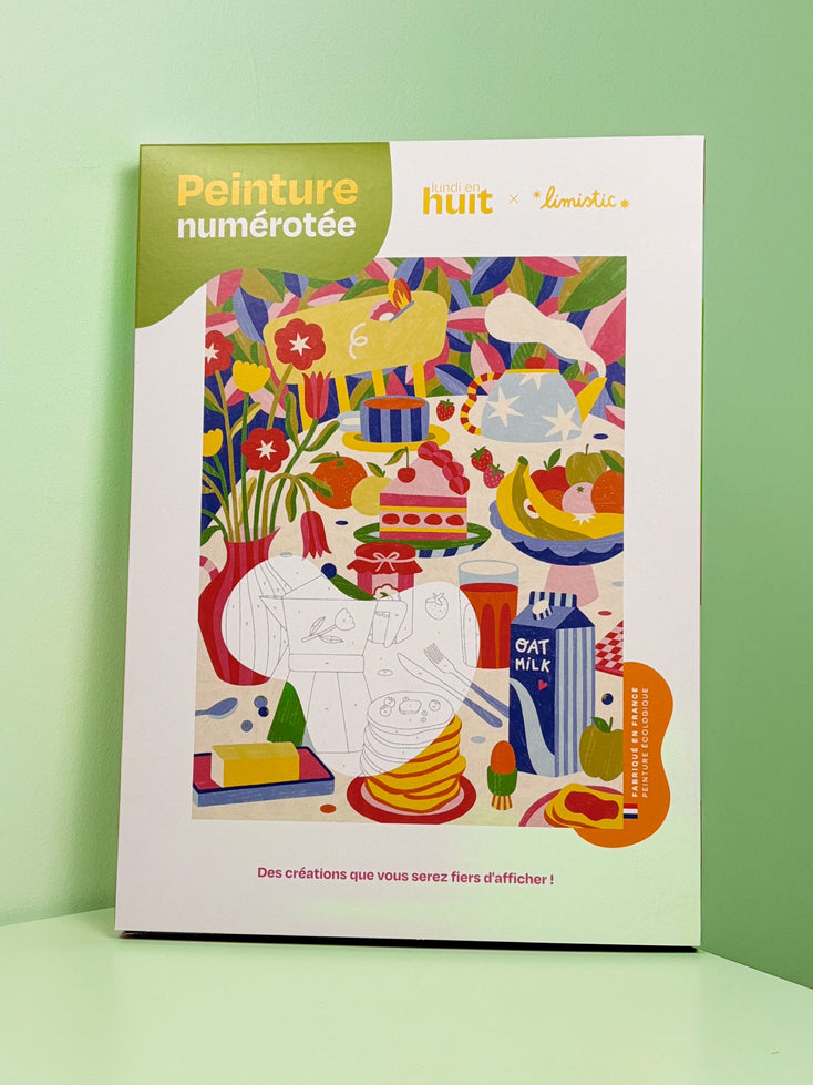 Lundi en Huit x Limistic - Coffret peinture au numéro Lundi en Huit