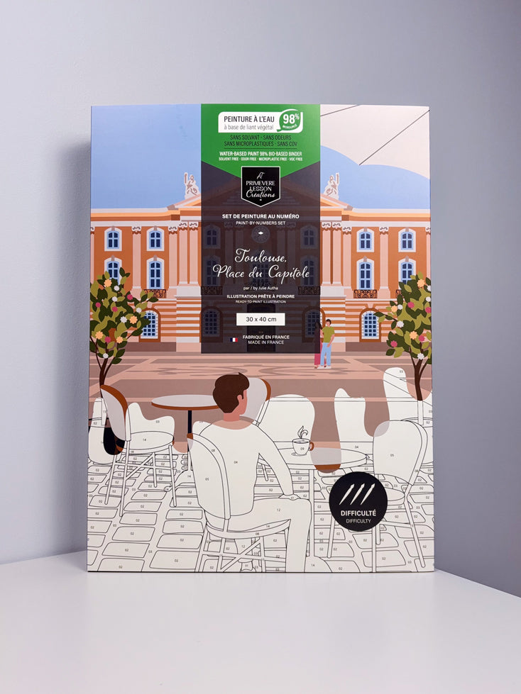 Toulouse par Julie Autha - Coffret peinture au numéro Primevère Lesson Créations