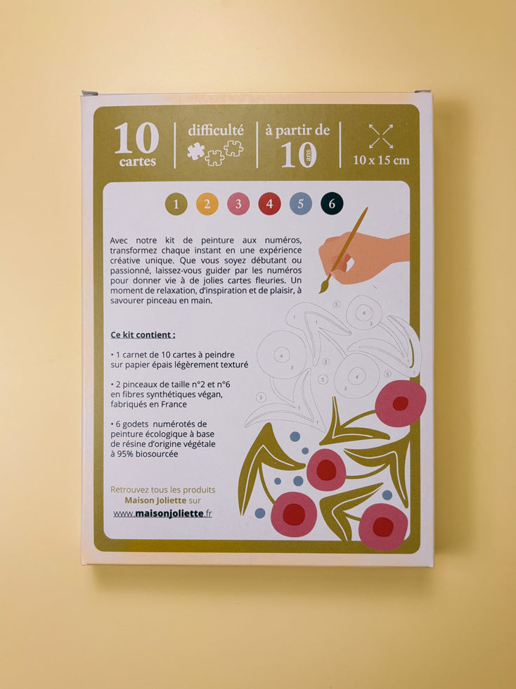 Arches fleuries - Coffret peinture au numéro Maison Joliette