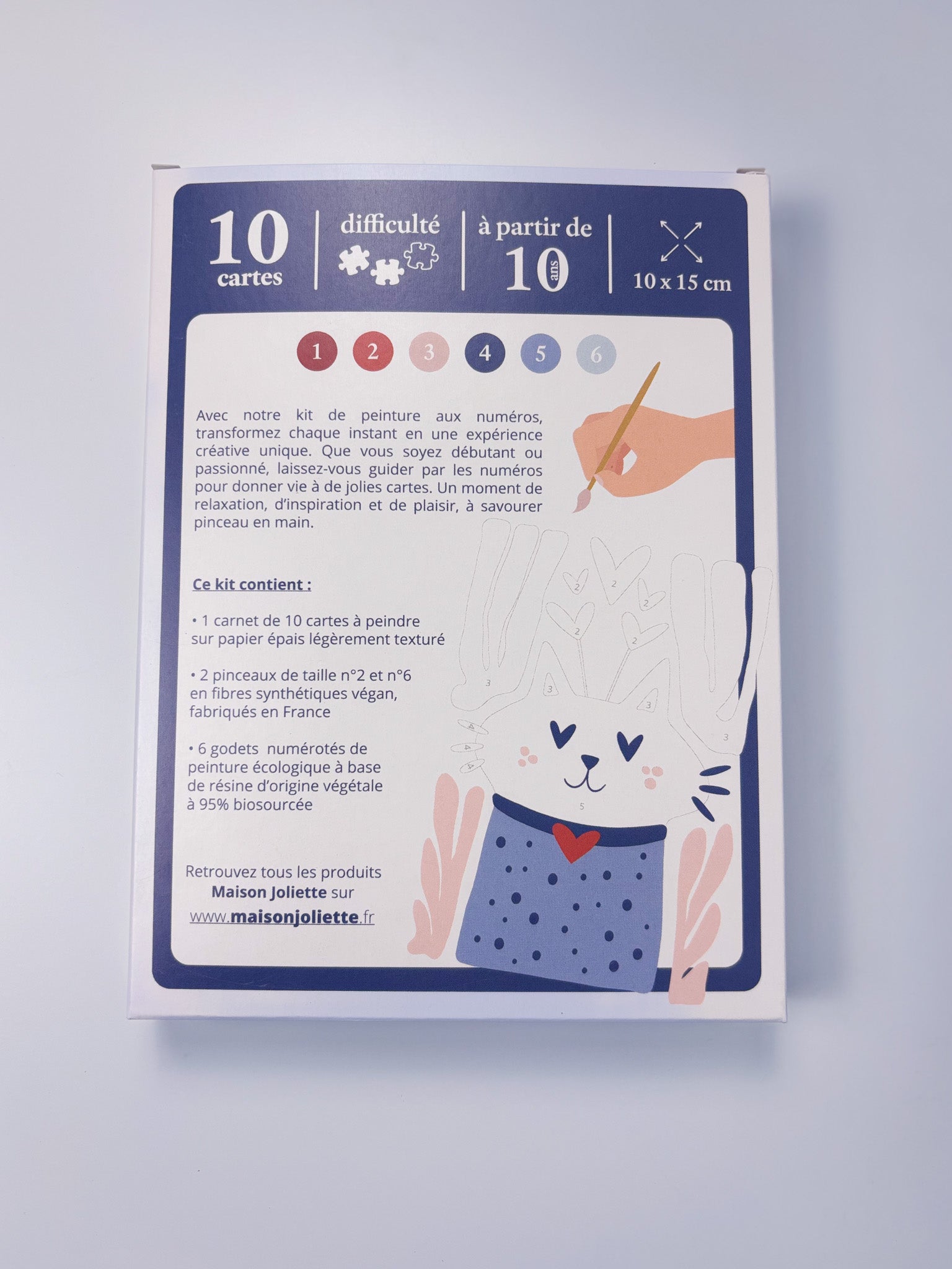 Mi amor - Coffret peinture au numéro Maison Joliette