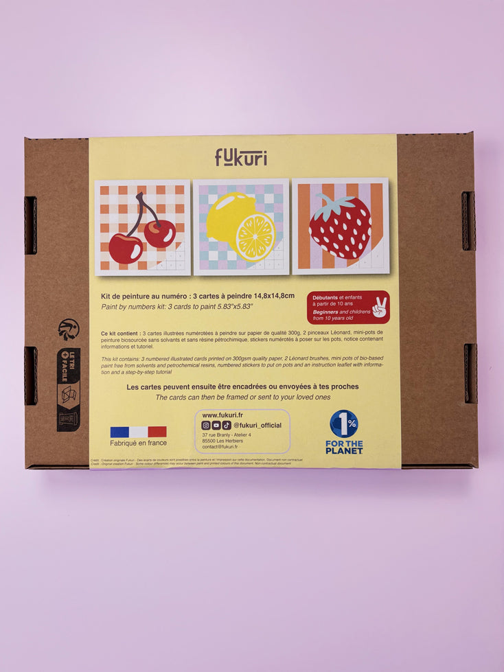Fruits - Coffret de peinture au numéro par Fukuri