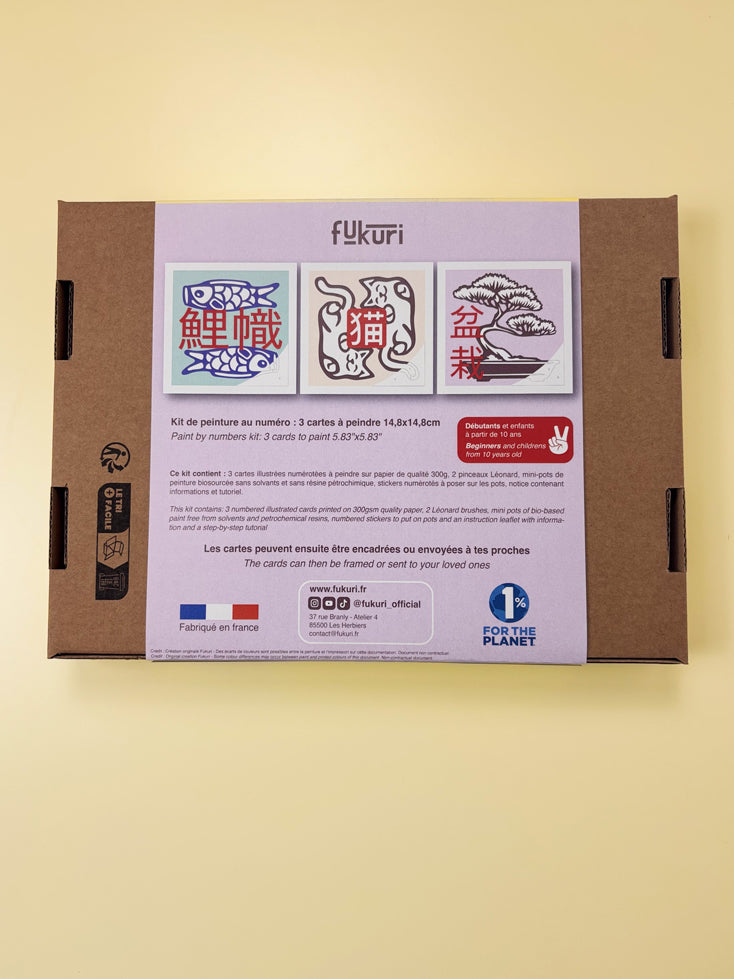Kanji - Coffret peinture au numéro par Fukuri