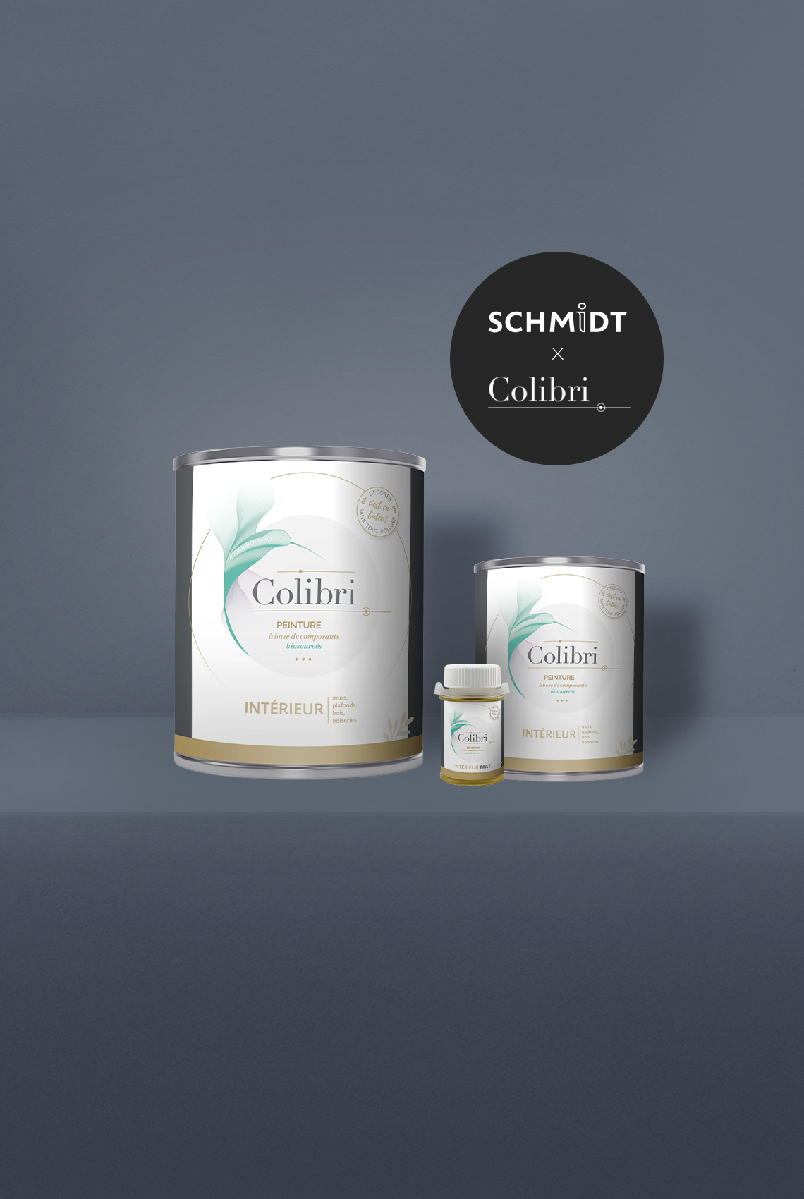 Schmidt Cypress Blue - Peinture biosourcée murs et plafonds