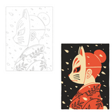 Hanami par Yeaaaah! Studio - Coffret peinture au numéro Primevère Lesson Créations